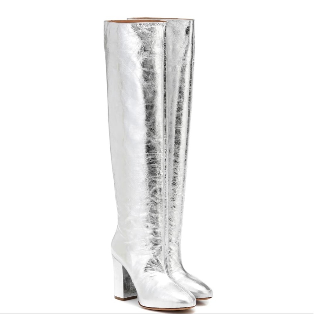 Dries van noten metallic boots